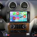 [4+64G] Car Radio for Mercedes Benz GL ML W164 X164 ML350 ML500 ML280 GL320 GL350 GL450 2005-2011 with Carplay&Android Auto, 9 inches Android Touchscreen Stereo, 32 EQ Audio/Bluetooth/FM RDS/SWC