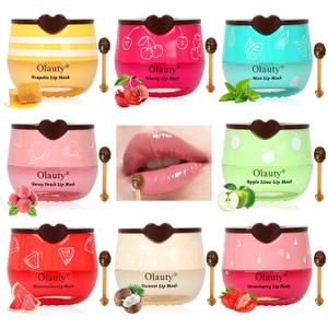 8Pcs Bee Lip Balm Honey Pot, Galentines & Valentines Day Gifts, Party Favors, Birthday Gifts for Women Girls, Lip Mask Skincare, Natural Fruit Mini Honey Balm Moisturizing Prevention Lip Dry (Honey & Strawberry & Apple Lime & Watermelon & Peach & Mint & Coconut & Cherry)