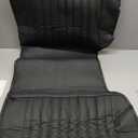 Leather Car Seat Cover, Breathable Rear Seat Bottom Cushion Pad Filling Bamboo Charcoal, Comfortable Anti-Slip Vehicle Long Bench Cover with Storage Pockets, Car Accessories (Black)