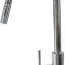 Lippert Components Flow Max Bullet Pull-Down Kitchen Faucet with Toggle Stream/Spray Options, 304-Grade Stainless Steel Construction for Residential Homes or RV Kitchens - 719333