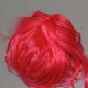 PLULON Hot Pink Bob Wig with Heart Sunglasses and Hair Cap, Colorful Short Bob Wigs Synthetic Party Wigs Funny Cosplay Hairpieces for Women Men Daily Bachelorette Halloween Costume Party Decorations