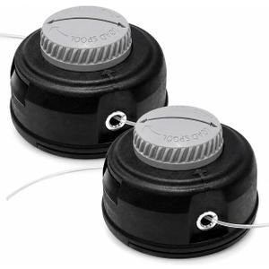 2Pc Arborless Trimmer Head for Ryobi RY4CCS 4 Cycle Curved Shaft Gas Trimmer RY252CS RY252CSVNM 25 cc 2-Stroke Trimmer,Replacement 311759011 for Homelite 26CC ut26csl3vnm