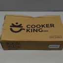COOKER KING 2 Quart Stainless Steel Saucepan, Nonstick Sauce Pan, Ceramic Suce Pot with Tempered Glass Lid, Induction Pot Compatible with All Cooktops, Dishwasher & Oven Safe(PFAS/PFOA/PTFE Free)