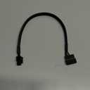 (2-Pack) Molex to 4 Pin ATX CableLP4 Molex Male to ATX 4pin Male Auxiliary Power Adapter Sleeved 13-inch (33cm)