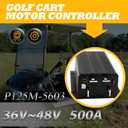 P125M-5603 36V 48V 500A DC Series Motor Controller Compatible with Curtis 1205M-5603 1205M-5601 1205-5603 Fits Electric Golf Cart Forklift