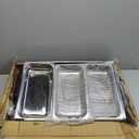 Elite Gourmet EWM-6171 Triple 3 x 2.5 Qt. Trays, Buffet Server, Food Warmer Temperature Control, Clear Slotted Lids, Perfect for Parties, Entertaining & Holidays, 7.5 Qt Total, Stainless Steel