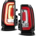 LED Tail Lights Assembly Fits 2015 2016 2017 2018 2019 2020 GMC Yukon/Yukon XL Rear Taillight Brake Signal Lamp With Bulb Driver and Passenger, Replace# GM2800268 GM2801268