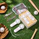 Woanger 27 Pcs Baseball Gifts Sets 9 Portable Mini Handheld Fans Bulk 9 Makeup Bags 9 Glasses Sport Party Favors Team Gifts for Women Games Birthday, Battery Not Include