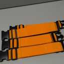 Luggage Straps for Suitcases TSA Approved Travel Belt 4 Pack by Chelmon(Orange)