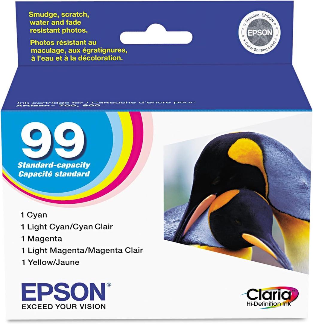 Epson 99 Ink Cartridges, Epson T099920 - 6 Pack