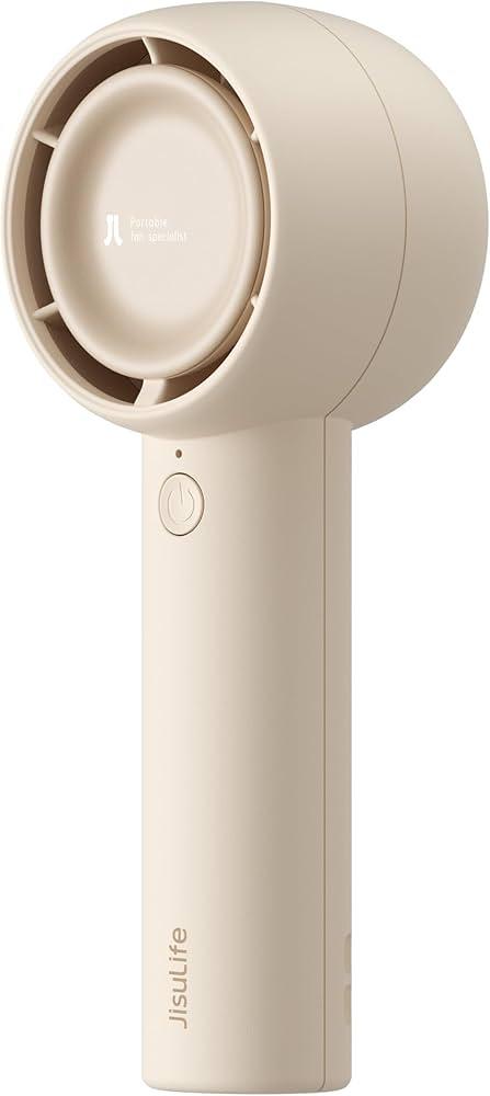 JISULIFE Mini Portable Fan-Bladeless Safe Design, Powerful Turbo Handheld Fan with 3 Speeds, USB Rechargeable, Small Pocket Design for Travel/Lash, Gifts For Girls/Women