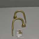 Premium Curtain Holdback, Quality Metal Decorative Curtain Holdbacks with Zinc Alloy Cap Finials,Rust-Proof, Set of 2 Window Curtain Holdbacks, Brass