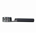 Mischief 58mm Bottomless Portafilter, 316 Stainless Steel, Fits E61 Group Heads, La Marzocco, Rocket, ECM, Synesso, VBM, Flat Base, Double Shot Basket, Walnut wood (Titanium Black, 58MM for E61)