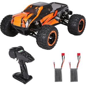 GoolRC 16889A Pro RC Cars, 1:16 Scale Remote Control Car, 4WD 45KM/H High Speed Brushless Motor RC Truck, 2.4GHz All Terrains Off-Road Electric Toy Vehicle with 2 Batteries for Adults