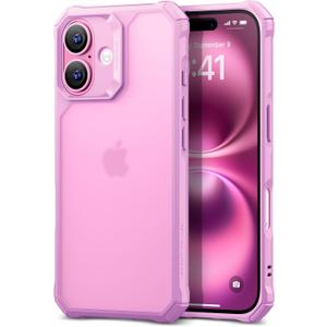 ESR for iPhone 16 Case, Military-Grade Protection with Shock-Absorbing Corners, Scratch-Resistant and Anti-Yellowing Acrylic Back, Slim Protective Phone Case, Air-Armor Series, Frosted Purple