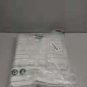 JELLYMONI Striped Duvet Cover Set - Twin Size 100% Cotton - 2PCS White & Grey Vertical Stripes Bedding - Hidden Zipper Closure & 8 Corner Ties - Breathable Comforter Cover for Bedroom