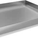 32" x 30" x 2.5" 304 Stainless Steel Washing Machine Drip Pan, Heavy Duty Washer Drip Tray Floor Protection for Under Washer Dryer, Floor Leak Protector for Laundry Room