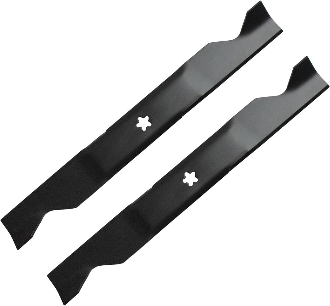 (2 Pack) Replacement Medium Lift Lawn Mower Blades for Craftsman Husqvarna Poulan 33266 403107 405380 532405380 PP21011 AYP 561739 - Fits YT3000 YTH22V46, YTH20K46, 46 Deck Mower