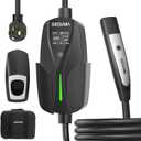 Level 2 EV Charger for Tesla, 32Amp 240V 7.68kW NACS EV Chargers, NEMA 14-50 Plug, Adjustable Current, 25FT Portable Electric Car Charger Compatible with All Nacs (Black)