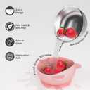 Bakpoco Stainless Steel Baby Bowls with Suction, 2-in-1 SUS304 Toddlers Bowl & Removable Silicone Suction Kids Bowl, Anti-Scald Non-Toxic Snack Container for Baby Food Feeding, 4 Colors Set