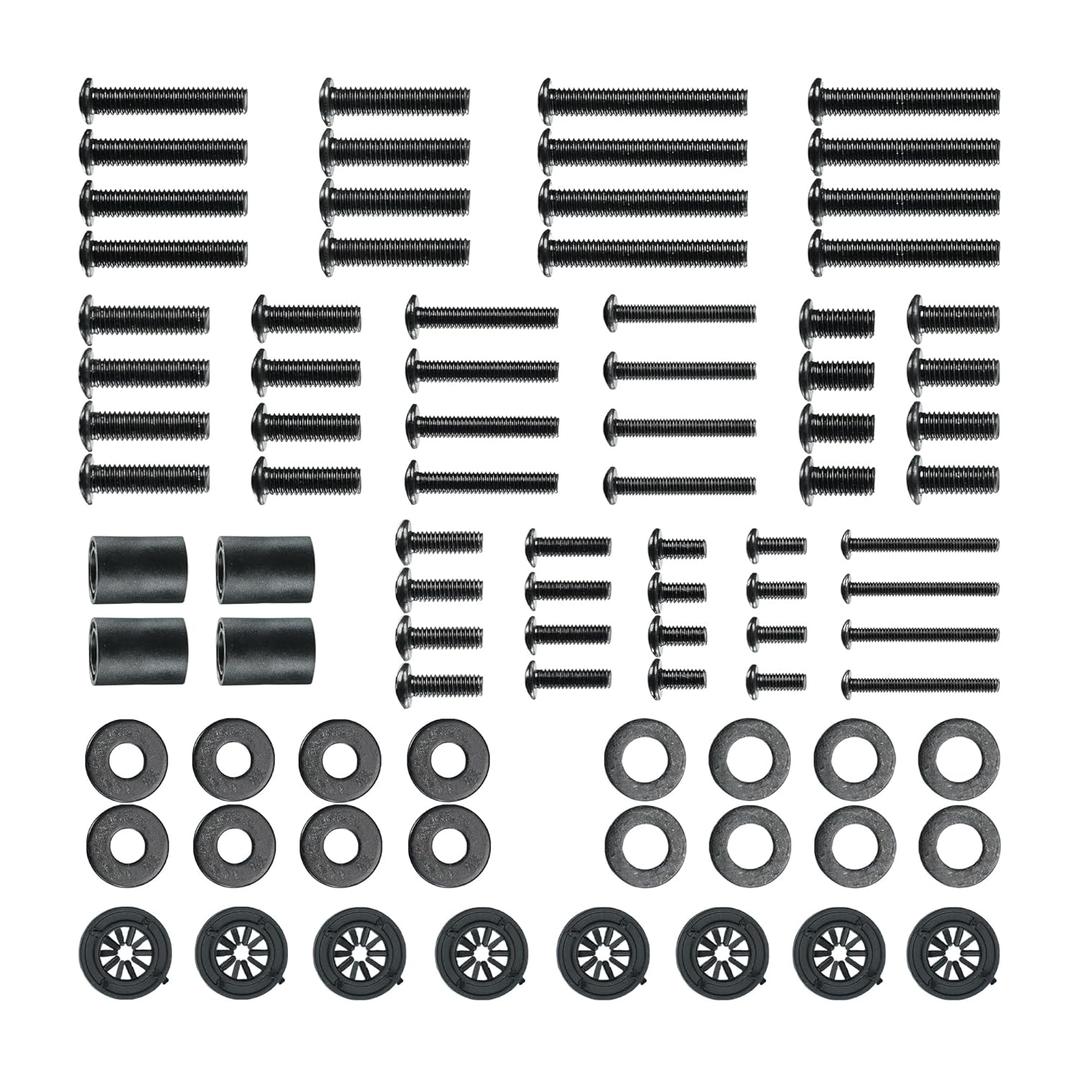 Universal TV Mount Hardware Set, Screw Kit Set, M4 M5 M6 M8 Screws Spacers and Washers for TVs Upto 80 Inch, 88 PCS Replacement Hardware Kit