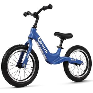 14" Kids Balance Bike for 3,4,5,6 Year Old Boys and Girls, Air Tires with Magnesium Alloy Frame, Lightweight No Pedal Toddler Training Bicycle (Blue)