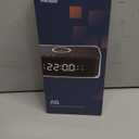 Dual Alarm Clock Radio Bedroom, Digital Alarm Clocks Bedrooms Bluetooth, Up to 10 Bedroom Alarms Clock White Noise 23 Soothing Sounds App/ Button Control Snooze 12/ 24H FM Speaker Charging, Black