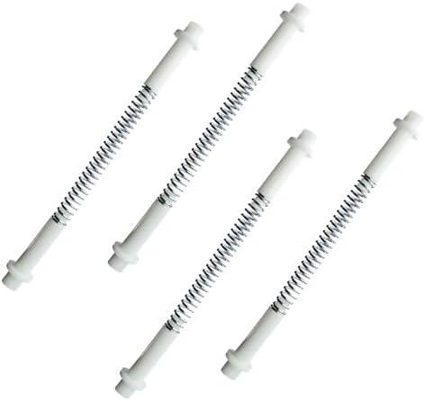 4 Sets K 5131 Steel and Nylon Storm Door Hinge Pin Kit, 8 Pcs Nylon Hinge Pins, 8 Pcs Bushing Caps, 4 Pcs Steel Springs, Screen & Storm Door Hing Pin Set Fit for Croft Storm Doors & Other Storm Door
