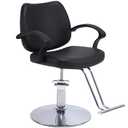 Zevemomo Barber Salon Chair for Hair Stylist, Heavy Duty Hydraulic Pump with 360° Swivel, Adjustable Height Spa Beauty Equipment for Barbershop, Home 350LBS Capacity, Black
