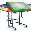 Xubialo 1500 Piece Puzzle Board with Drawers and Cover - Portable Metal Jigsaw Puzzle Tray with Drawers, Solve Station & Sturdy Table, Portable Outdoor Fun, Patio, Easter Birthday Gift Idea