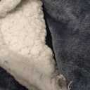 Giggling Getup Wearable Blanket Hoodie for Women Men Gifts for Women Mom Wife Sherpa Fleece Long Hooded Blanket Sweatshirt Cozy Sherpa Wearable Throw with Pocket & Sleeves for Adult Standard Dark Grey