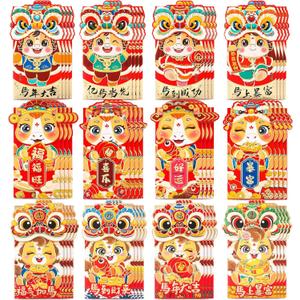Tinlade 2026 Chinese New Year Red Envelopes Bulk Money Envelopes for Chinese Lunar 2026 Horse Year Lucky Money Hong Bao Packets for Spring Festival Gifts Celebrations