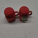 Mason Craft & More Red Mason Jar Salt & Pepper Shaker Set