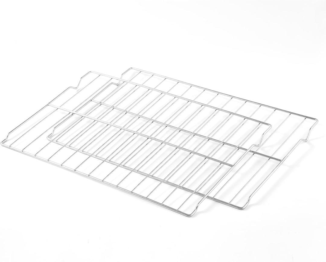 Atgestore W10256908 Oven Rack Replacement for Whirlpool Stove Oven Parts 24" x 15.7" Jenn-Air Maytag Kenmore Amana Range Oven Racks WPW10256908 304 Stainless Steel Oven Wire Rack Baking Rack 2 Pcs