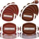 50 Pcs Football Plates - Rugby Shape Design Paper Plate, Disposable Dinner Dessert Paper Plates Tableware Set for Football Party Supplies Birthday Game day Tailgate Party Decorations Table Decor