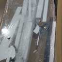 Chabatree Shower Door 60" W x 76" H Frameless Sliding Shower Door,Frameless Shower Door with Sealing Strip and Waterproof Handle,5/16"(8mm) Clear Tempered Glass,Stainless Steel Hardware,Silvery