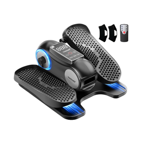 Yagud Under Desk Elliptical Machine, Elliptical Leg Exerciser as Seen on TV | Portable Quiet Electric Seated Pedal, 12 Adjustable Speed, Manual & Auto Mode, Remote Control, Gift for Senior Women & Men