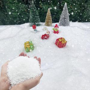 TURNMEON 25 Ounces Christmas Artificial Snow Powder Xmas Decorations, Sparkling Faux Fake Snow Dry Plastic Snowflakes for Christmas Tree Decorations Home, Crafts, Winter Village Displays,Holiday Decor