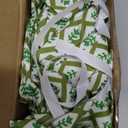 HunnmingRe 2 Pcs Green Block Print Bow Wreath Sash 24 x 16 Inch Christmas Wreath Sash for Front Door Holiday Floral Burlap Bow Accessories for Doorway Indoor Outdoor Garland Home (Green)