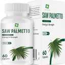 Herbs Saw Palmetto Extract,Supports Healthy Prostate Function for Men,Potent Saw Palmetto for Urinary and Prostate Health,Herbal Health Supplement,60 Capsules 450mg Powder and 100mg Extract, EXP 07/29/2026
