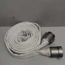 ZYfire Fire Hose - 2-1/2" ID x 25 FT Single Jacket EPDM Firefighter Hose with M  F NST/NH Aluminum Couplings 750 PSI Burst Pressure Lightweight for Use in Firefighting