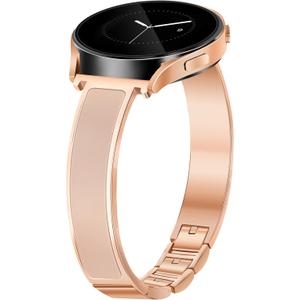 Gold Slim Watch Bands Women 20mm Compatible with Samsung Galaxy Watch Watch 7/6/5/4/Active 2/4 Classic/6 Classic/5 Pro/FE 40mm 42mm 43mm 44mm 45mm 46mm 47mm, Jewelry Dressy Cute Bracelet Metal Strap
