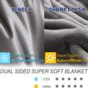 King Size Weighted Blanket 40lb(88 inch x104 inch , Double-Sided), Warm Short Plush and Cool Tencel Fabric Reversible Weighted Blanket for All Season Use, King Size for Couple - Carry Bag Included