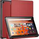 2023 Tablet 10 Case and Cover (Compatible 2023 Model), Not for iPad/Samsung/Onn Tab, Ubearkk Anti Slip Shockproof Cover, red