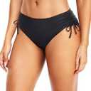Daci Women Mid Waist Bikini Bottoms - Full Coverage Swim Bathing Suit Bottom Side Tied Swimsuit Bottoms, M