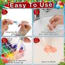 AmazingSpark 90 Pcs Christmas 3D Magic Foam Texture Painting Crafts Kit, 30 DIY Christmas Tree Paint Paper, 24 Acrylic Paint Marker, 6 Water Brush, Beaded, Chain, 3D Effect Painting Kit