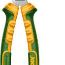 6-Inch High Leverage Side Cutting Pliers, High Leverage Diagonal Pliers with Deburring Function, 30% Labor Saving, Black Polished