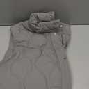 EVALESS Cropped Puffer Vest Women Lightweight Quilted Stand Collar Sleeveless Jackets Fall Winter 2025 Button Zip Up Coat XL