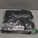 Hoolerry 36 Pcs Single Bag Christmas Fabric Reusable Tote Gift Bags Bulk Bottle Holder Carrier with Handles for Shopping Wedding Birthday Dinner Parties (36 Pcs,Black)