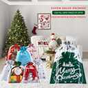 38PCS Christmas Gift Bags, Assorted Sizes Bulk S/M/L, Waterproof Holiday Gift Wrap with Drawstring,Gift Sacks,Gift Wrap Bags,Gift Bags For Presentsgift (38)